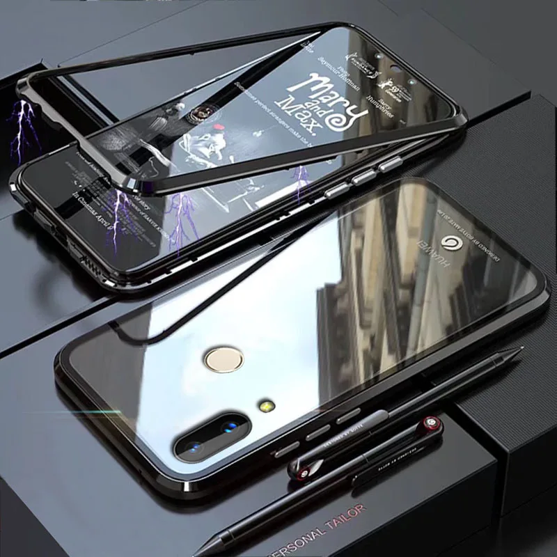 Чехол YonLinTan Coque для Xiaomi mi CC9T A3 Red 7A Магнитный адсорбционный металлический оправа