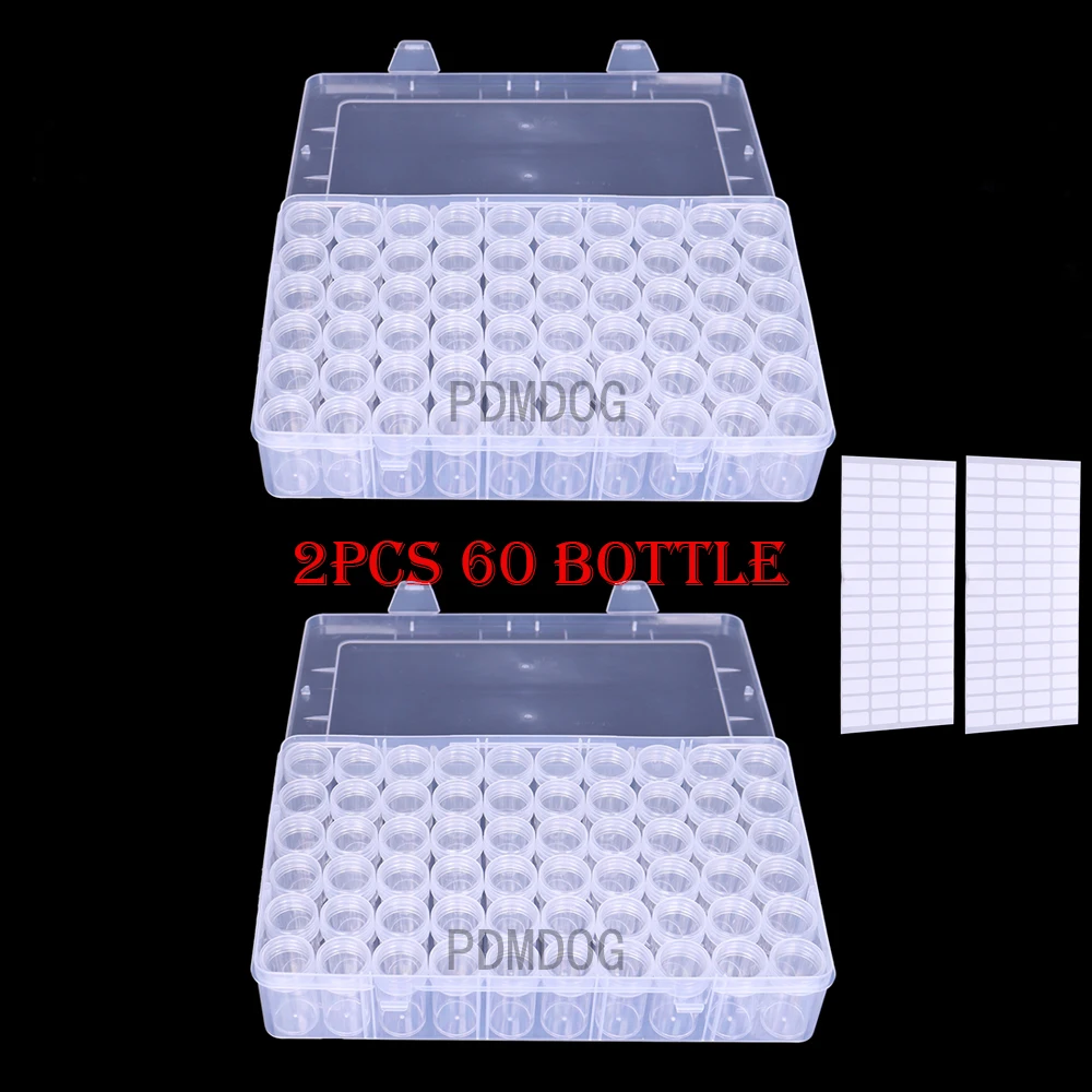 PDMDOG 60/24 grid Adjustable Transparent Plastic Storage Box for diamond mosaic Tool Box special shaped bead Organizer
PDMDOG 60/24 grid Adjustable Transparent Plastic Storage Box for diamond mosaic Tool Box special shaped bead Organizer