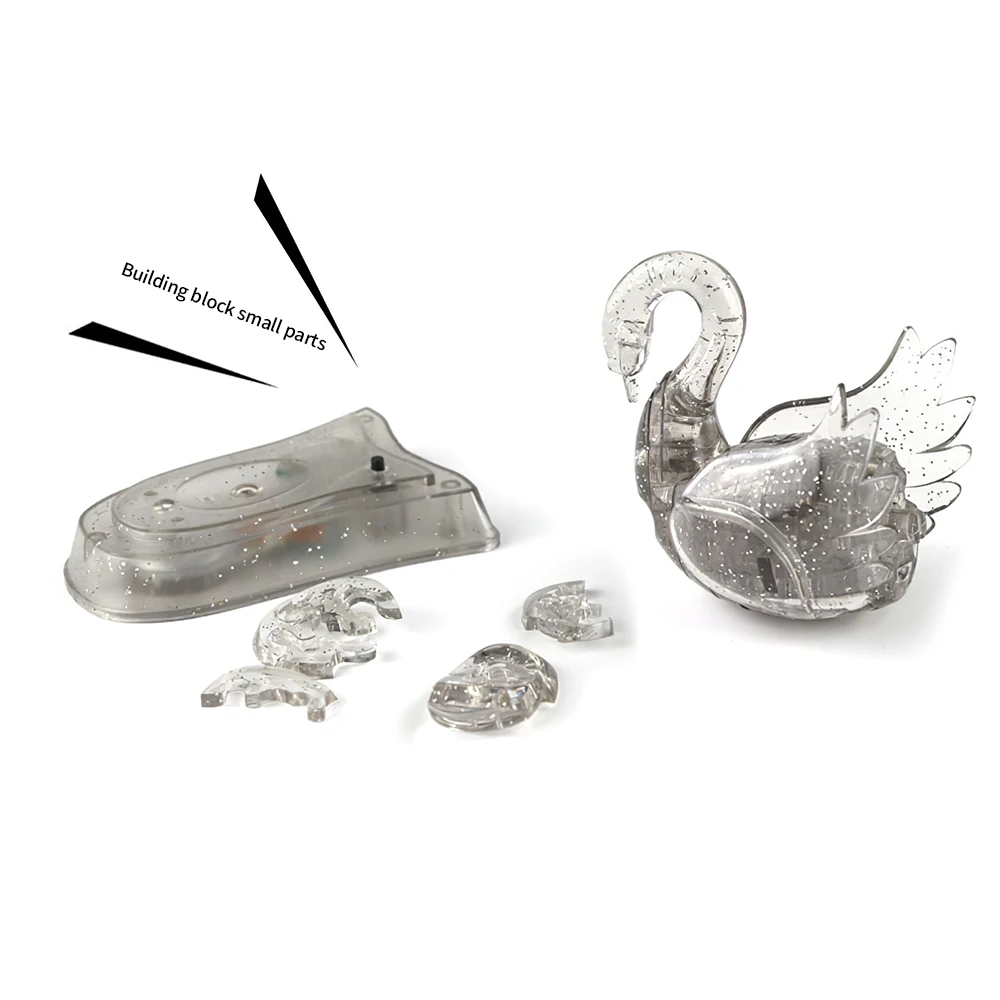 3D Crystal Puzzle Jigsaw Model DIY Swan IQ Toy Furnish Gadget Creative Elegance Decoration Small Blocks Brick
3D Crystal Puzzle Jigsaw Model DIY Swan IQ Toy Furnish Gadget Creative Elegance Decoration Small Blocks Brick