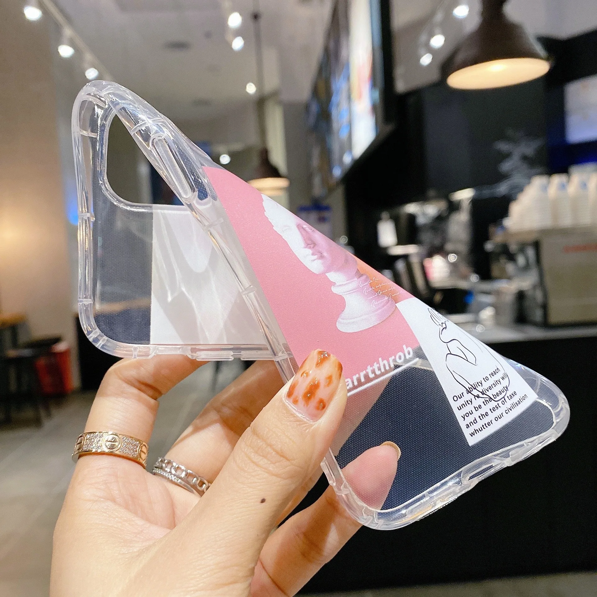 for iPhone 11 12 Pro Max Mini X XS XR 7 8 plus SE 2020 cute protective cover fashion statue transparent phone case
for iPhone 11 12 Pro Max Mini X XS XR 7 8 plus SE 2020 cute protective cover fashion statue transparent phone case