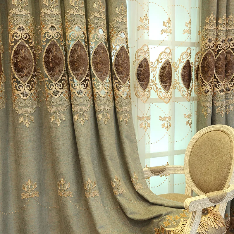 Custom European High-End New Chenille Light curtains for Living Room Bedroom Embroidery Floor-to-Ceiling Windows and Custom
Custom European High-End New Chenille Light curtains for Living Room Bedroom Embroidery Floor-to-Ceiling Windows and Custom