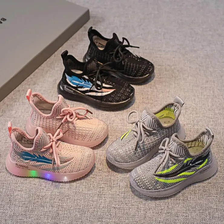 Size 21-30 Mesh Led Sneakers with Light Up Sole Baby Glowing Shoe Luminous Kids Sneaker for Boys Girls Children Breathable Shoes
Size 21-30 Mesh Led Sneakers with Light Up Sole Baby Glowing Shoe Luminous Kids Sneaker for Boys Girls Children Breathable Shoes