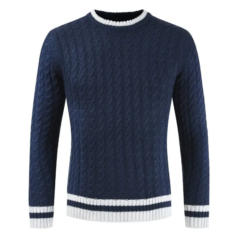 Jersey Hombre Autumn Winter Male O-neck Pullover Knitted Sweater Teenager Casual Patchwork Twist Pattern Acrylic Tops Plus Size
Jersey Hombre Autumn Winter Male O-neck Pullover Knitted Sweater Teenager Casual Patchwork Twist Pattern Acrylic Tops Plus Size