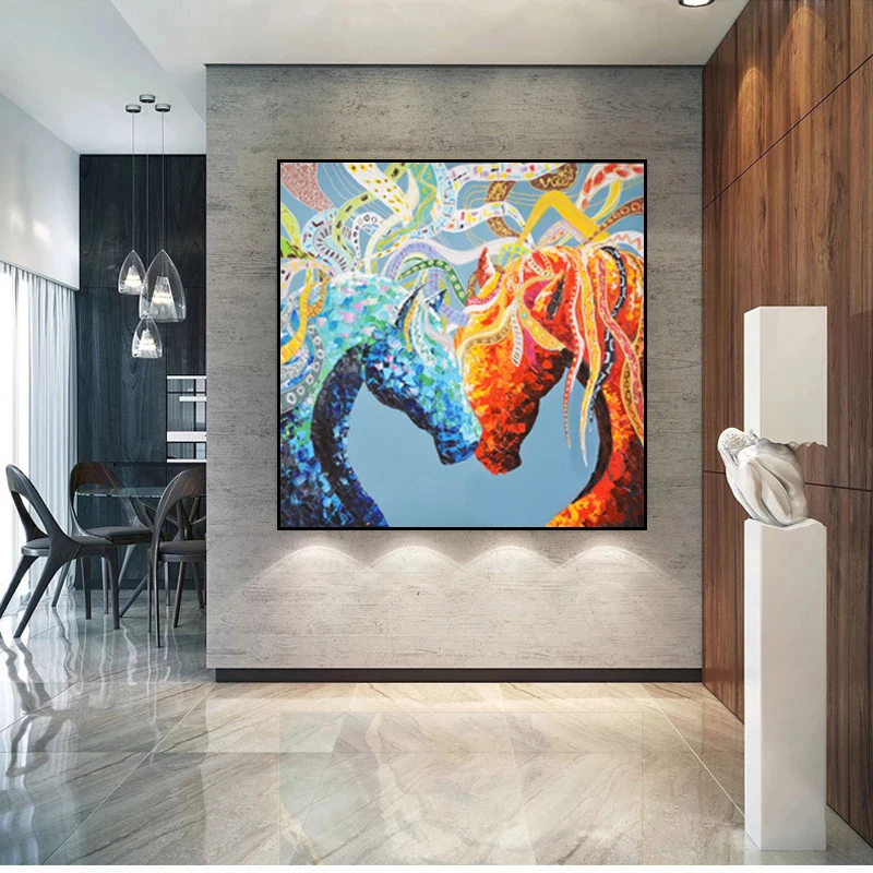 Abstract art painting horse animal canvas painting home living room decoration painting
Abstract art painting horse animal canvas painting home living room decoration painting