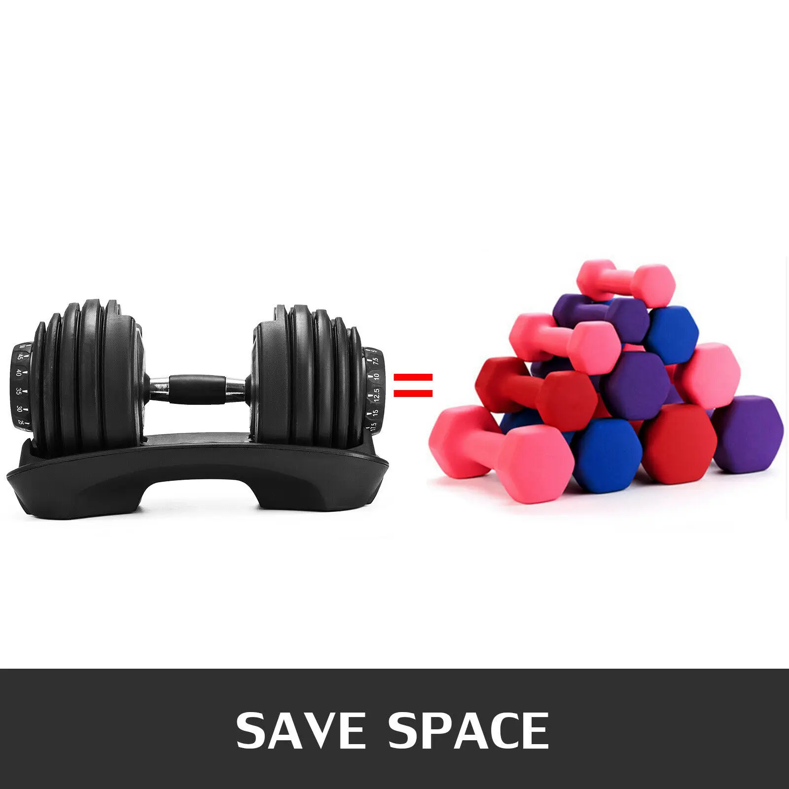 Free shipping Dumbbell 10-90lbs / 5kg-40kg Adjustable Weights Steel and Nylon Fitness and Strength
Free shipping Dumbbell 10-90lbs / 5kg-40kg Adjustable Weights Steel and Nylon Fitness and Strength