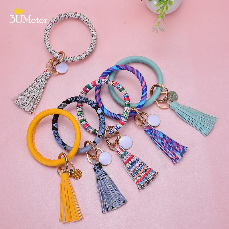 3UMeter Key Chain Bangle Wristlet Keychain Bangle Large Circle PU Leather Tassel Keyring Bangles Holder For Women Girl Gift
3UMeter Key Chain Bangle Wristlet Keychain Bangle Large Circle PU Leather Tassel Keyring Bangles Holder For Women Girl Gift
