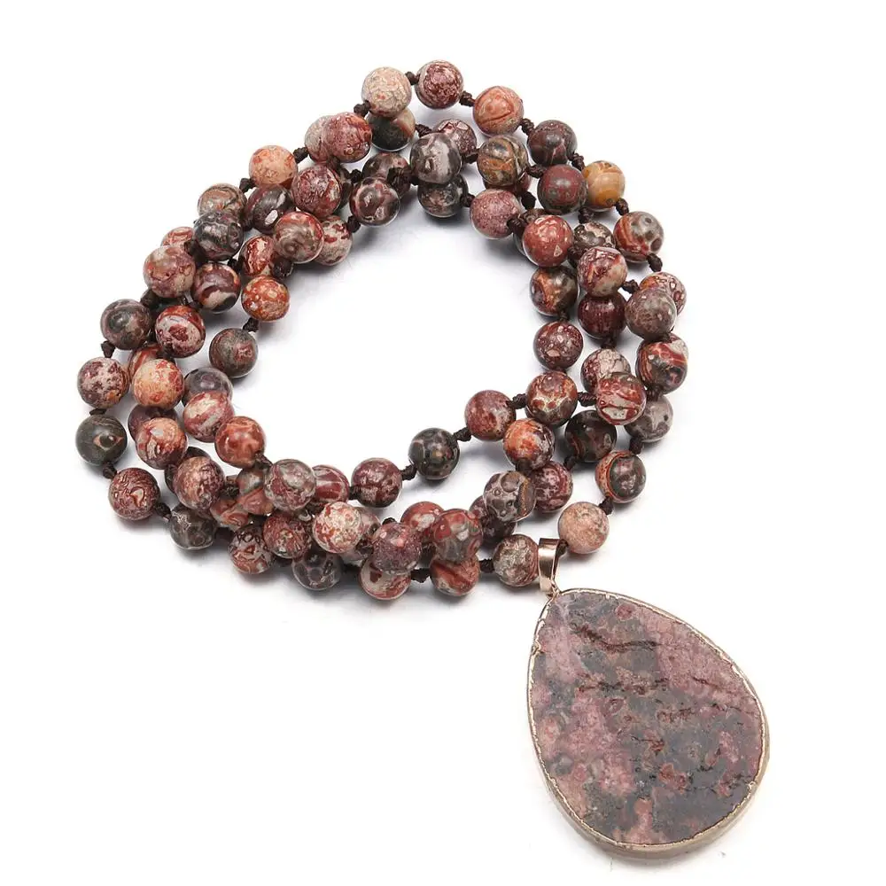 Natural Semi Precious Stone Necklace Classic style Bead chain 8mm 90cm Irregular Pendant 30x50mm For Woman
Natural Semi Precious Stone Necklace Classic style Bead chain 8mm 90cm Irregular Pendant 30x50mm For Woman