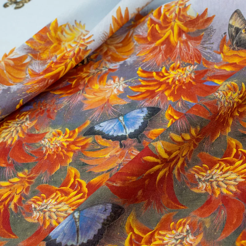 100*140cm/Piece Butterflies Flying Digital Linen Fabric For Dress Tissus Au Mtre Telas Por Metro Tissu Tela
100*140cm/Piece Butterflies Flying Digital Linen Fabric For Dress Tissus Au Mtre Telas Por Metro Tissu Tela