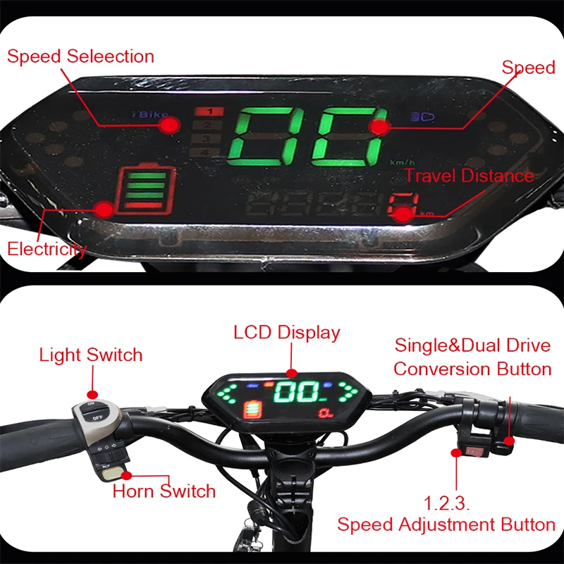 Foldable Electric Scooters Adults Big Wheel Powerful 3200w Dual Motor Electric Kick Scooter 80KM/H Max Speed CE Certification
Foldable Electric Scooters Adults Big Wheel Powerful 3200w Dual Motor Electric Kick Scooter 80KM/H Max Speed CE Certification