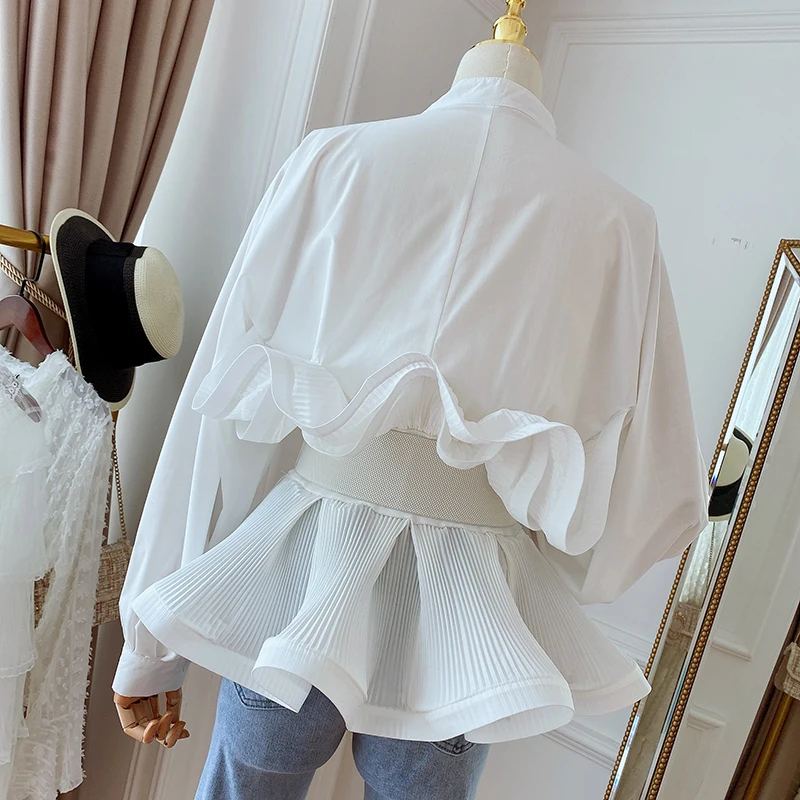 Casual blouse Women's Fashion Flood New Designer Patchwork Clothes Designed Shirt For Women Standing collars Lateral sleeves
Casual blouse Women's Fashion Flood New Designer Patchwork Clothes Designed Shirt For Women Standing collars Lateral sleeves