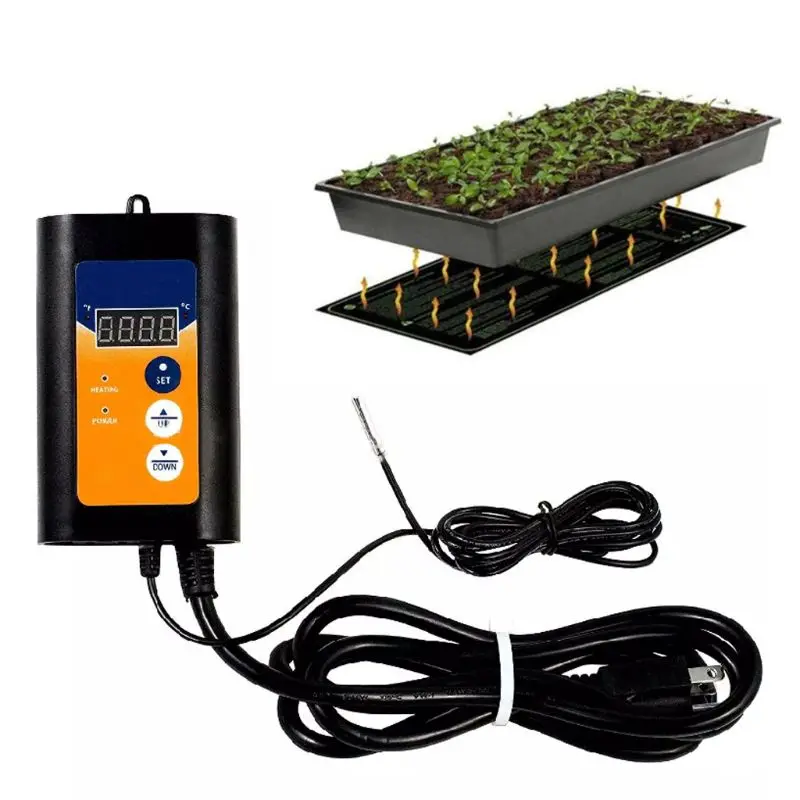 Heat Mat Thermostat 5-40 C Planting Temperature Controller Growing Equipment 63HF
Heat Mat Thermostat 5-40 C Planting Temperature Controller Growing Equipment 63HF