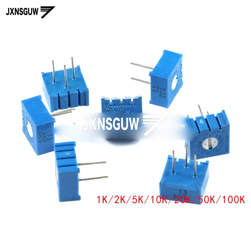 10PCS 3386P 1K2K 5K 10K 20K 50K 100K 102 103 single-turn precision adjustable resistance potentiometer
10PCS 3386P 1K2K 5K 10K 20K 50K 100K 102 103 single-turn precision adjustable resistance potentiometer