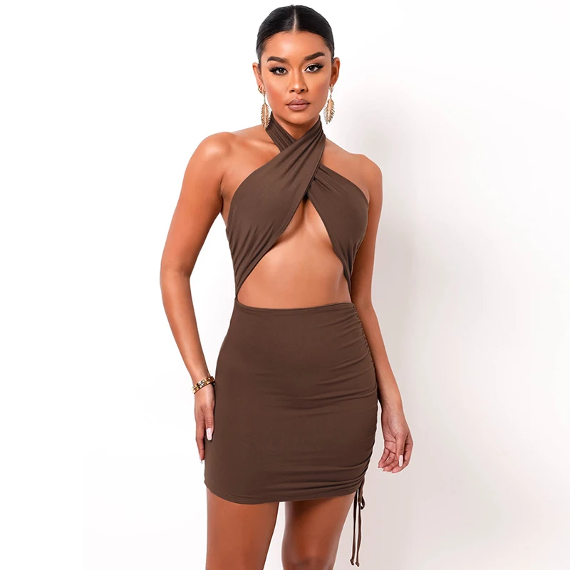 JHBeute Sexy Hollow Out Slim Open Back and Navel Fashion Summer Women's Dress Halter Bandage and Buttocks Mini Dress Famale 2021
JHBeute Sexy Hollow Out Slim Open Back and Navel Fashion Summer Women's Dress Halter Bandage and Buttocks Mini Dress Famale 2021