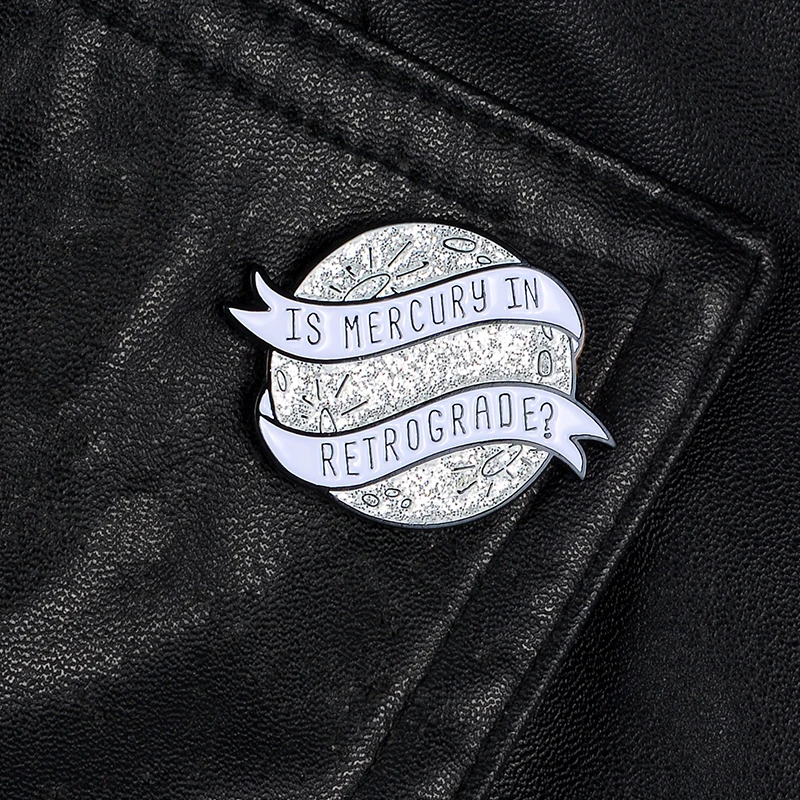 Planet Pins Mercury Retrograde Enamel Pin Space Adventure Badges Quote Brooches Round Lapel Pin Jackets bag Jewelry Gifts
Planet Pins Mercury Retrograde Enamel Pin Space Adventure Badges Quote Brooches Round Lapel Pin Jackets bag Jewelry Gifts