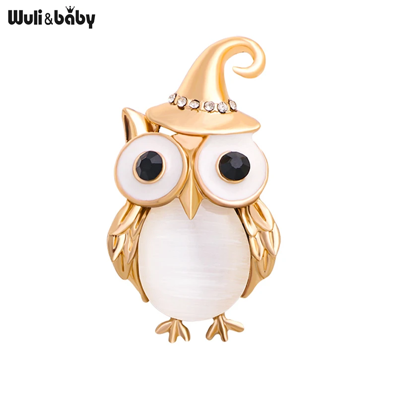 Wuli&baby Wear Hat Opal Owl Brooches For Women Cute Bird Party Office Brooch Pin Gift Jewelry
Wuli&baby Wear Hat Opal Owl Brooches For Women Cute Bird Party Office Brooch Pin Gift Jewelry
