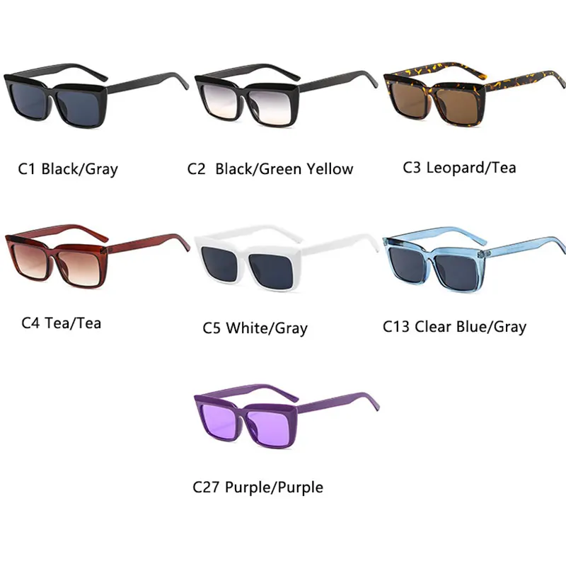 2020 New Vintage Square Sunglasses Luxury Black Leopard Transparent Frame Sun Glasses Female Shades Coulos UV400 | Аксессуары для