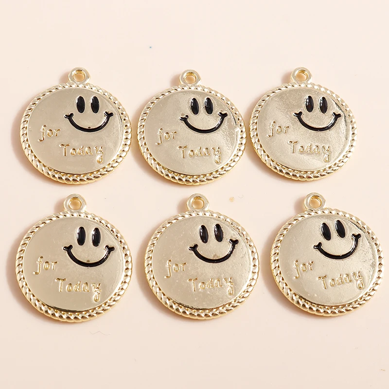 5pcs20*17mm Lovely Smile Face Charms for Dangle Earrings Smile for Today Pendants for Necklaces Bracelets DIY Jewelry Making
5pcs20*17mm Lovely Smile Face Charms for Dangle Earrings Smile for Today Pendants for Necklaces Bracelets DIY Jewelry Making