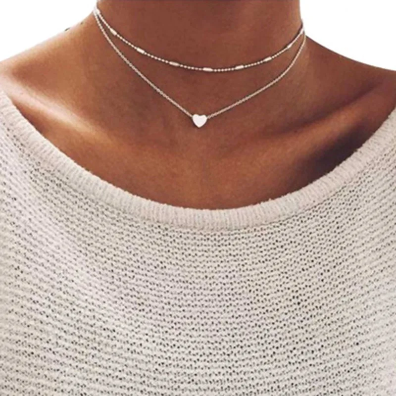 High Quality Tiny Heart Necklace for Women SHORT Chain Heart Shape Pendant Necklace Gift Ethnic Bohemian Choker Necklace
High Quality Tiny Heart Necklace for Women SHORT Chain Heart Shape Pendant Necklace Gift Ethnic Bohemian Choker Necklace