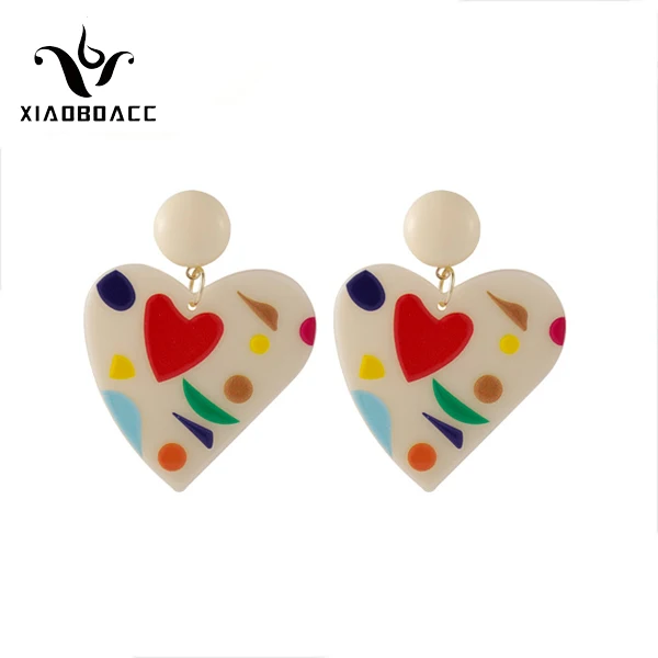 xiaoboACC Resin Hanging Earrings for Women Korean Fashion Summer Seaside resort Vintage heart Earrings Wholesale
xiaoboACC Resin Hanging Earrings for Women Korean Fashion Summer Seaside resort Vintage heart Earrings Wholesale