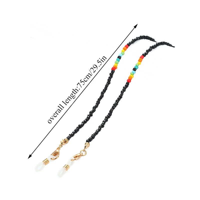 New Arrival Handmade Eyeglass Rope Chic Unisex Fashion Mixed Color Rice Bead Glasses Chain Mask Chain Holder Accessories
New Arrival Handmade Eyeglass Rope Chic Unisex Fashion Mixed Color Rice Bead Glasses Chain Mask Chain Holder Accessories