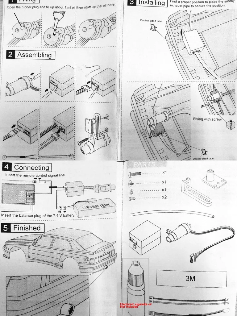 

1/10 Simulation Smoke Exhaust Pipe Tubing Parts RC Car Parts Upgrade Electronic RC 1:10 Model Car Accessories