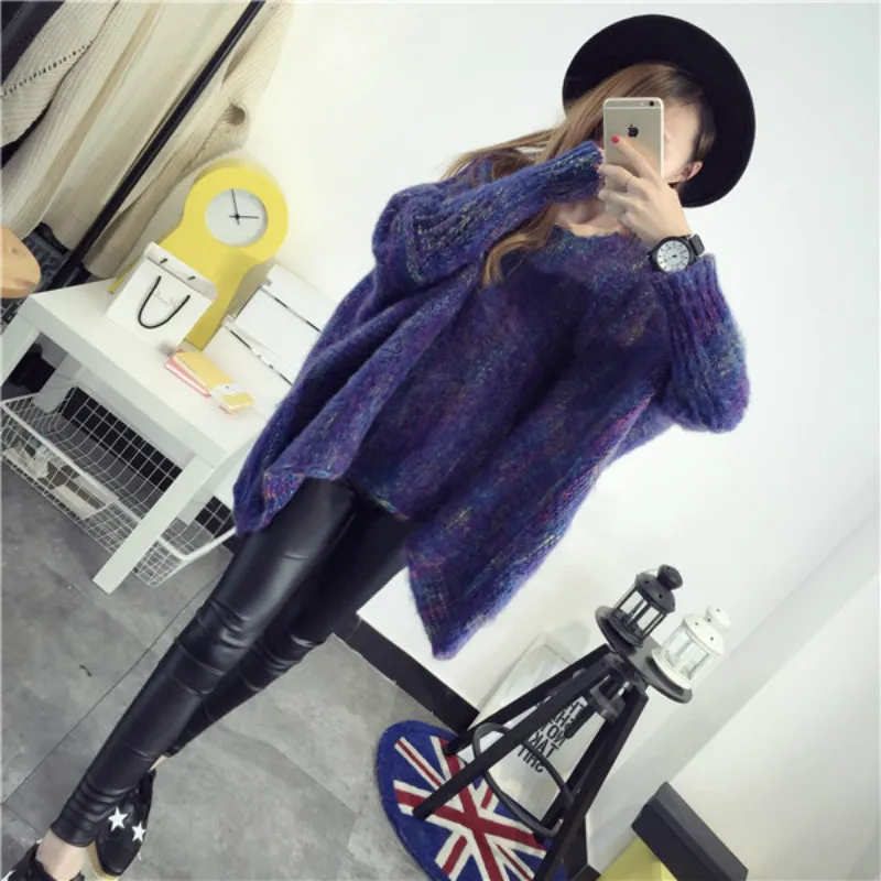 Spring New Model round Collar Bat Long-Sleeved Loose Sweater Midi Pullover Women winter clothes women
Spring New Model round Collar Bat Long-Sleeved Loose Sweater Midi Pullover Women winter clothes women