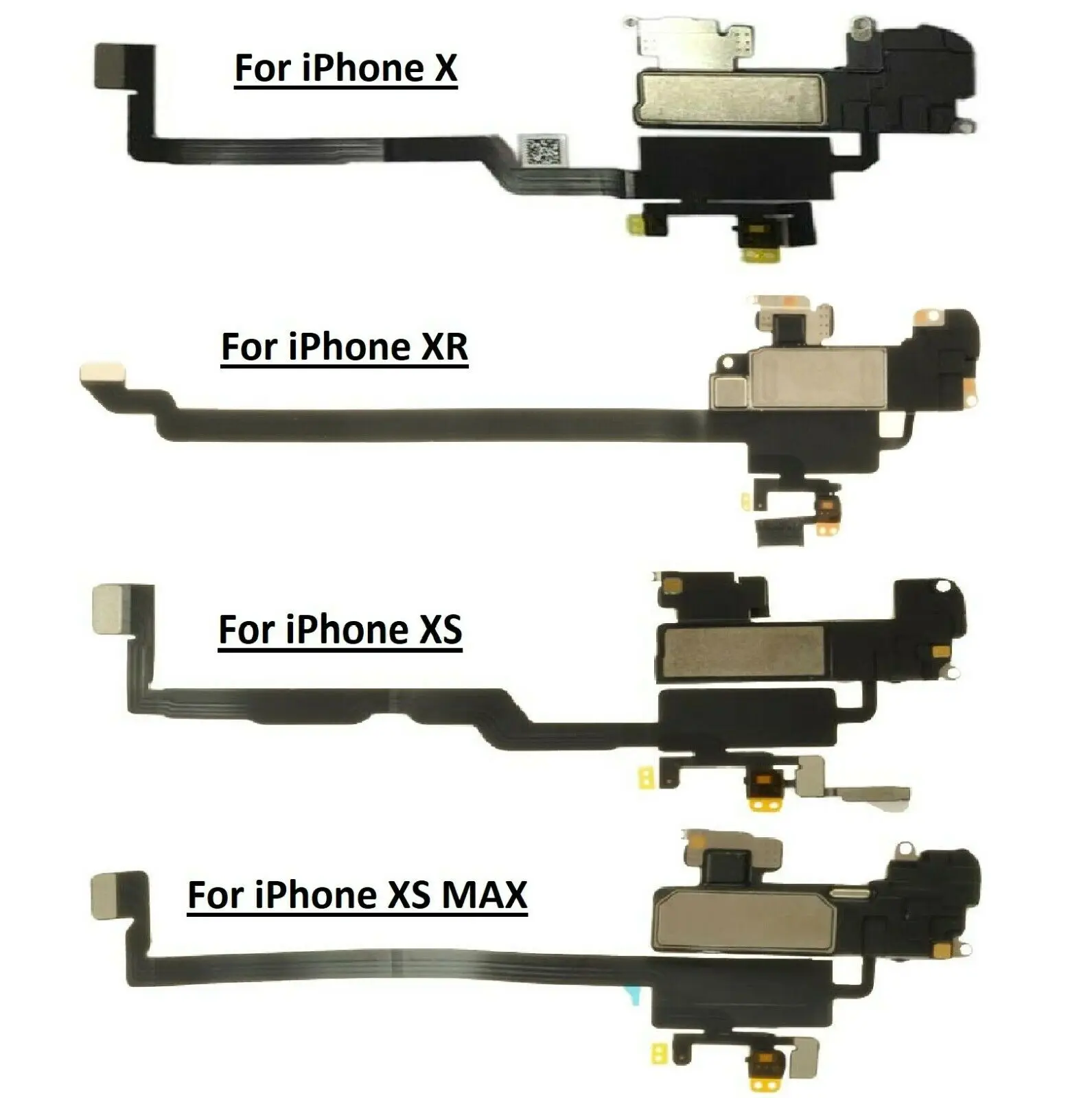 For iPhone X XR XS XS Max Ear Speaker Flex Proximity & Light Sensor Replacement
For iPhone X XR XS XS Max Ear Speaker Flex Proximity & Light Sensor Replacement