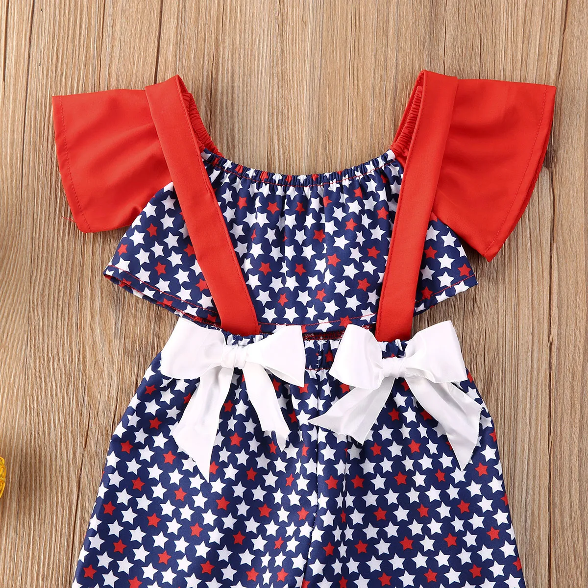 2020 6M-4T Toddler Infant Kids Baby Girl Clothes Set 4th July Off Shoulder Short Sleeve Top Bow Ruffle Flare Strap Pants 2PCs
2020 6M-4T Toddler Infant Kids Baby Girl Clothes Set 4th July Off Shoulder Short Sleeve Top Bow Ruffle Flare Strap Pants 2PCs