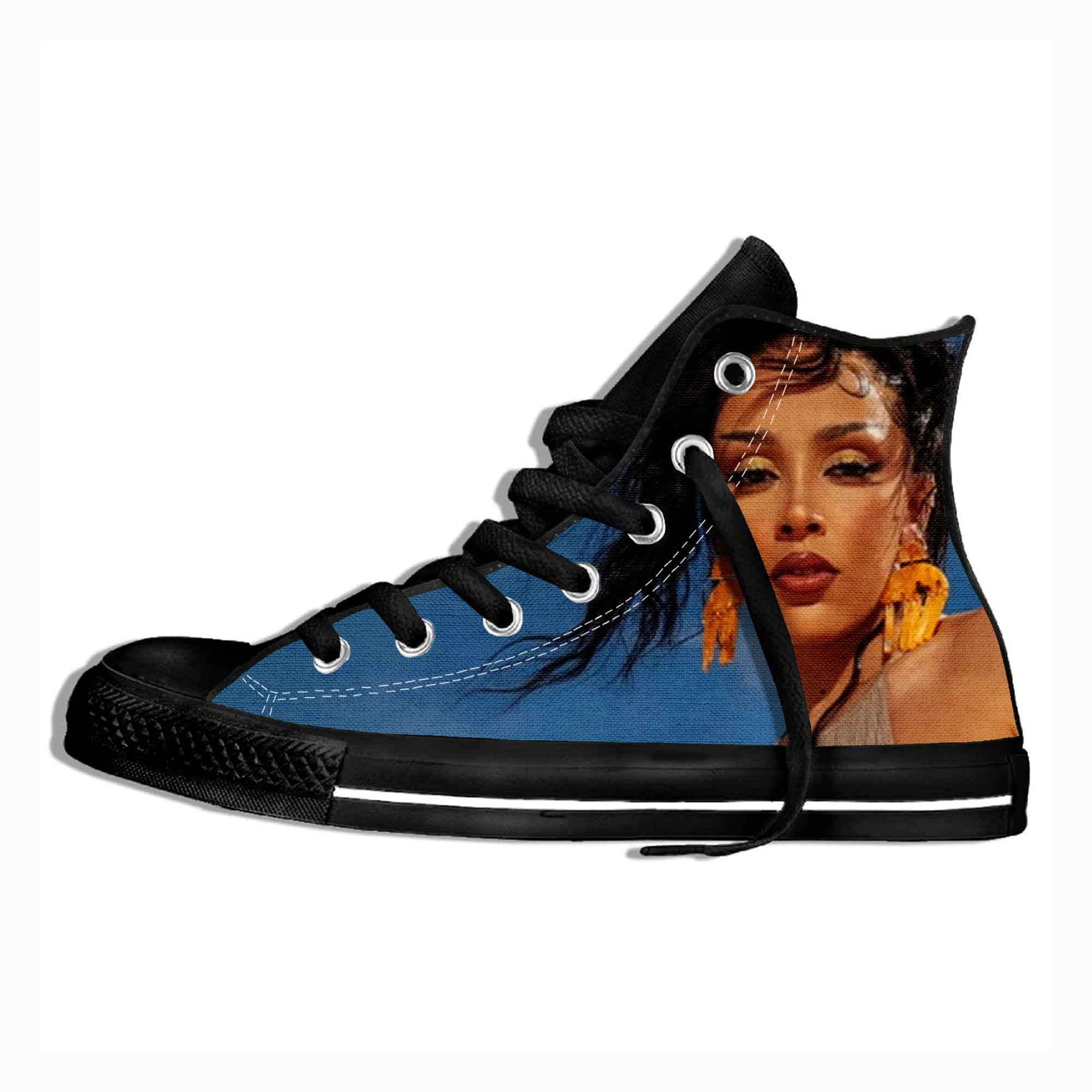 Doja Cat High-top Women Canvas Shoes High Quality Men Women Casual Shoes Canvas Rubber Female Flat Shoes Custom Shoes
Doja Cat High-top Women Canvas Shoes High Quality Men Women Casual Shoes Canvas Rubber Female Flat Shoes Custom Shoes