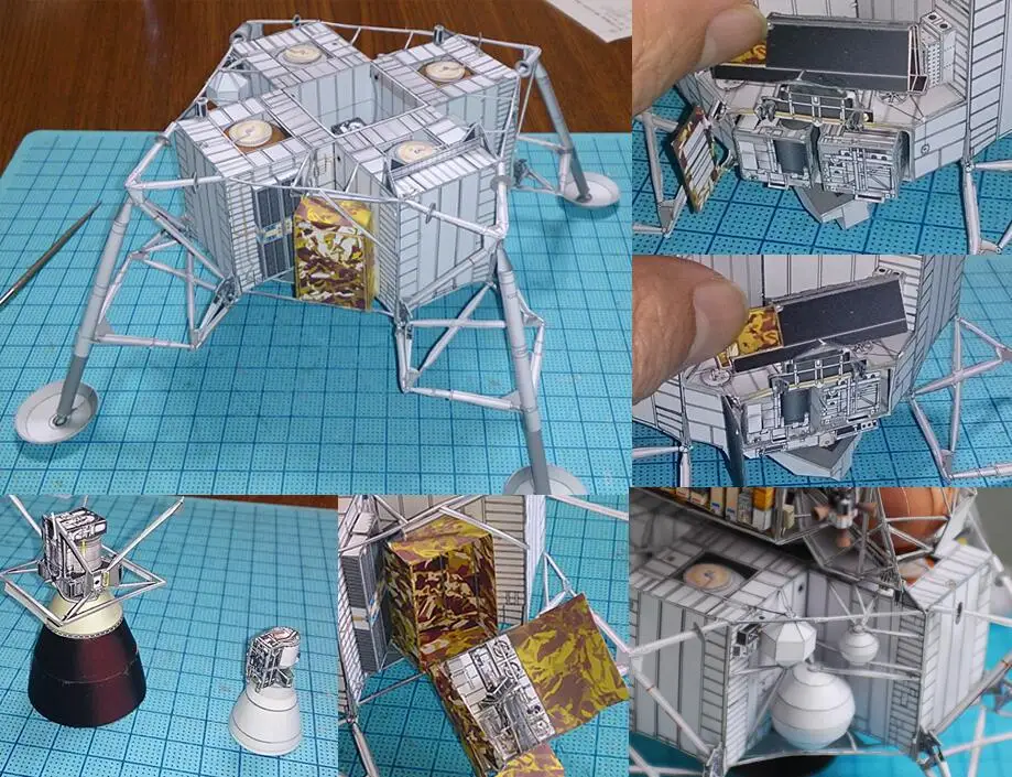 Apollo Plan 13 Lunar Module DIY 3D Paper Card Model Building Sets Construction Educational Toys Military Model toys for children
Apollo Plan 13 Lunar Module DIY 3D Paper Card Model Building Sets Construction Educational Toys Military Model toys for children