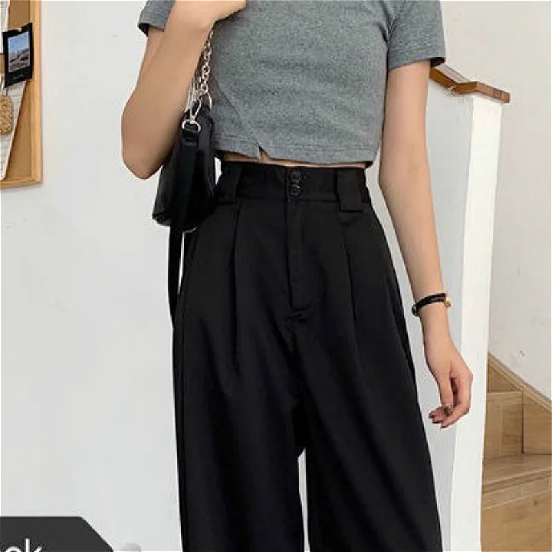 Straight Pants Women BF Style Chic Trendy Ladies Ankle-Length Trousers Summer New All-match College Classic Teens Pantalones Hot
Straight Pants Women BF Style Chic Trendy Ladies Ankle-Length Trousers Summer New All-match College Classic Teens Pantalones Hot
