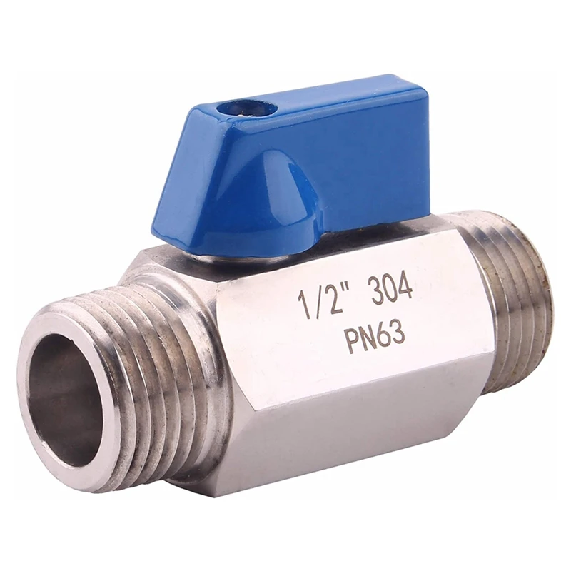 Ball Valve 1/2inch 304 Stainless Steel Mini Ball Valve Male and Male NPT Great for Head Flow Control Valve
Ball Valve 1/2inch 304 Stainless Steel Mini Ball Valve Male and Male NPT Great for Head Flow Control Valve