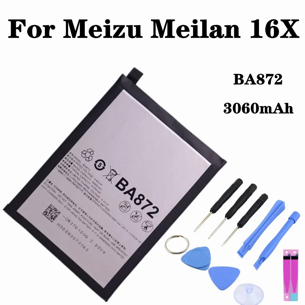 Аккумулятор BA872 3060 мА · ч для Meizu Meilan 16X M1872 M872H M872Q мобильный телефон, аккумулятор высококачественный смартфон
Аккумулятор BA872 3060 мА · ч для Meizu Meilan 16X M1872 M872H M872Q мобильный телефон, аккумулятор высококачественный смартфон