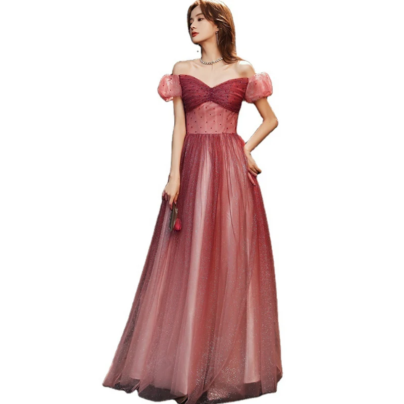Women Formal Long Dress Pink 21 New Fashion Puff Sleeve One Shoulder Backless Fashion Dresses Female Feminina LD1584
Women Formal Long Dress Pink 21 New Fashion Puff Sleeve One Shoulder Backless Fashion Dresses Female Feminina LD1584