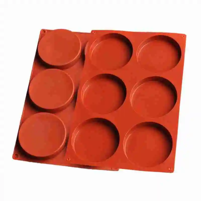 6-Cavity Large Cake Molds Silicone Round Disc Resin Coaster Baking Non-Stick Bakeware Chocolate Mold For Candy
6-Cavity Large Cake Molds Silicone Round Disc Resin Coaster Baking Non-Stick Bakeware Chocolate Mold For Candy
