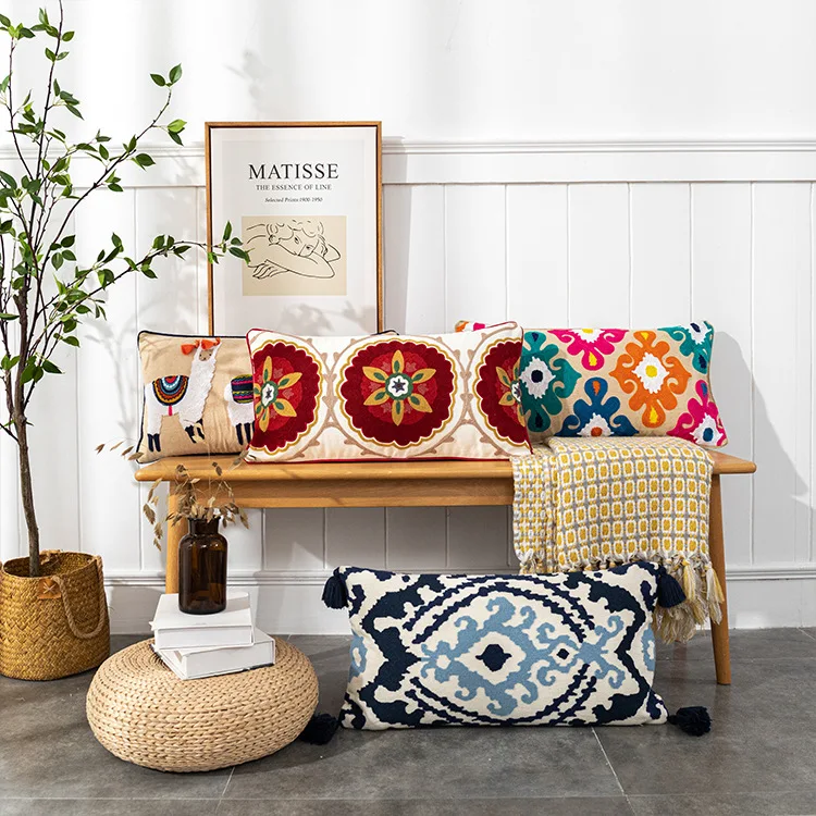 2022 New Embroidery Retro Bohemian Cushion Cover Tassel Hair Ball Applique Cushion Cover Nordic Decorative Pillows For Sofa
2022 New Embroidery Retro Bohemian Cushion Cover Tassel Hair Ball Applique Cushion Cover Nordic Decorative Pillows For Sofa