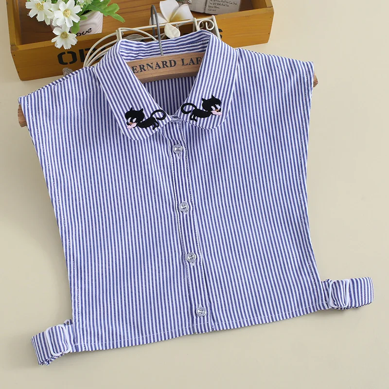 Cotton Striped Fake Collars for Women Solid Color Detachable Collars Female Flase Collar Half Shirt Sweater Nep Kraagie Cravats
Cotton Striped Fake Collars for Women Solid Color Detachable Collars Female Flase Collar Half Shirt Sweater Nep Kraagie Cravats