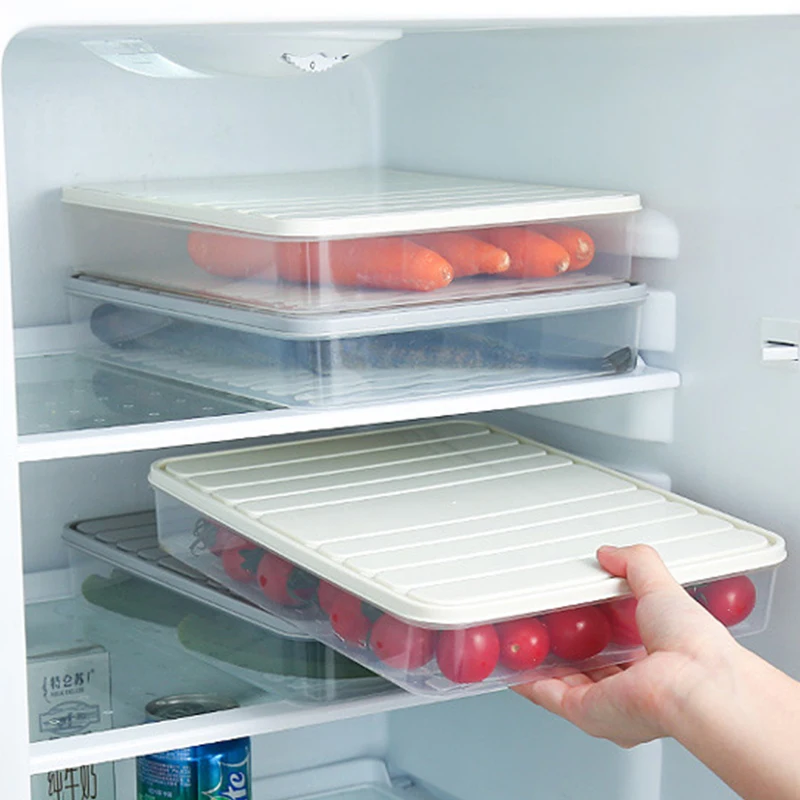 Freezer Dumpling Box Food Storage Container Stackable Food Saver Box with Lid Square Plastic Single-layer Sealed Transparent Box
Freezer Dumpling Box Food Storage Container Stackable Food Saver Box with Lid Square Plastic Single-layer Sealed Transparent Box