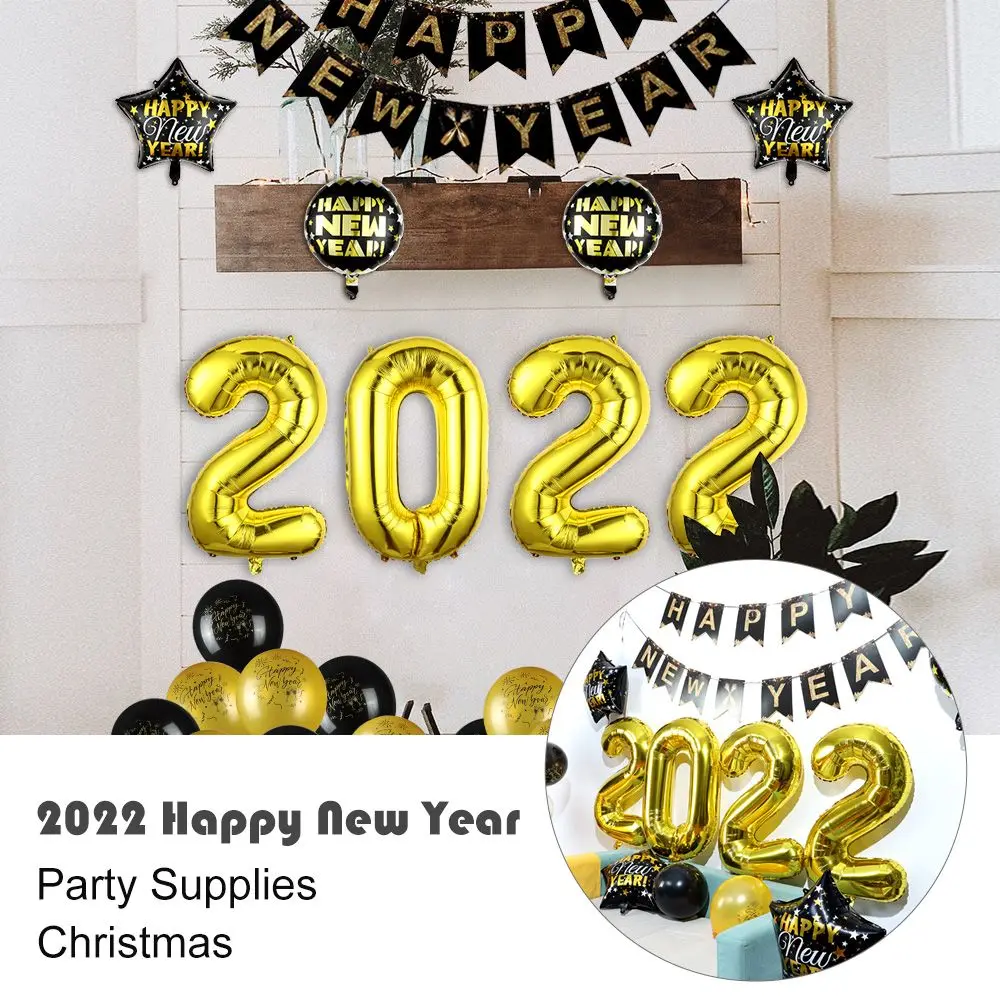 Party Supplies Pull Flag Banner Christmas 2022 Happy New Year Balloon Set Photo Props Latex Balloon
Party Supplies Pull Flag Banner Christmas 2022 Happy New Year Balloon Set Photo Props Latex Balloon