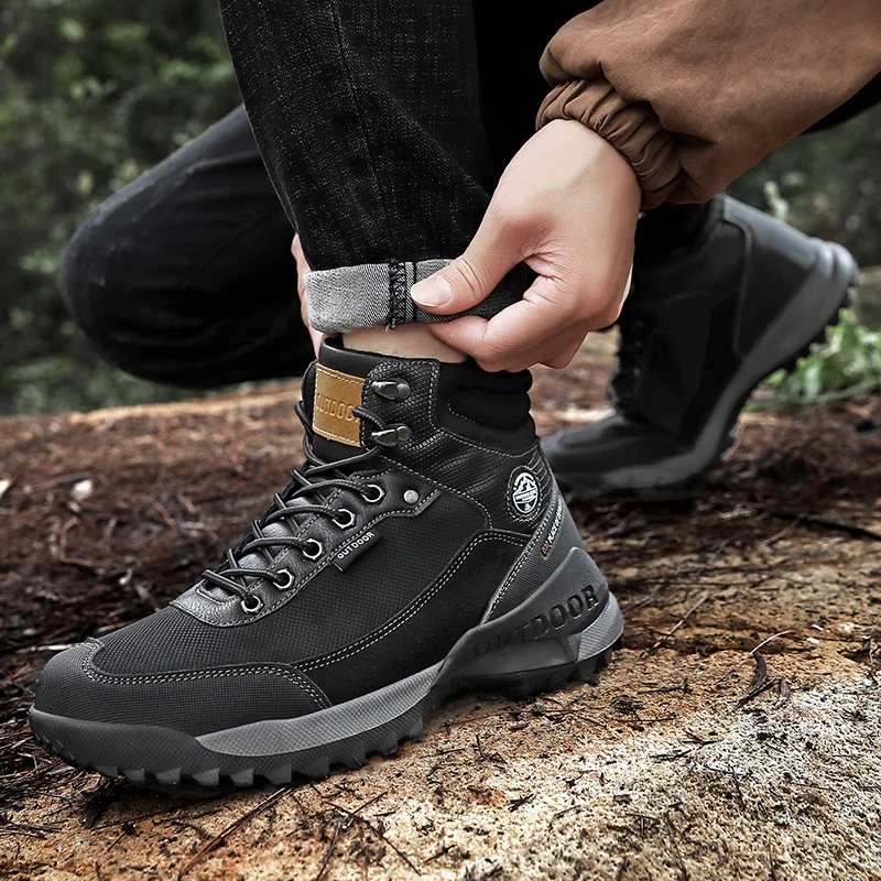 Winter Waterproof Men Hiking Shoes Outdoor Trekking Sneakers Tourism Camping Walking Shoes Leather High Top Casual Boots Male
Winter Waterproof Men Hiking Shoes Outdoor Trekking Sneakers Tourism Camping Walking Shoes Leather High Top Casual Boots Male
