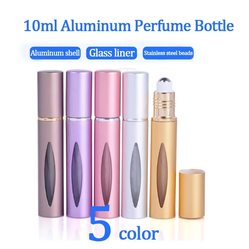MUB-10ml Aluminum Perfume Bottle Steel Roll-on Essential Oil Bottle Mini Travel Refillable Case Convenient Cosmetics Oil Bottles
MUB-10ml Aluminum Perfume Bottle Steel Roll-on Essential Oil Bottle Mini Travel Refillable Case Convenient Cosmetics Oil Bottles