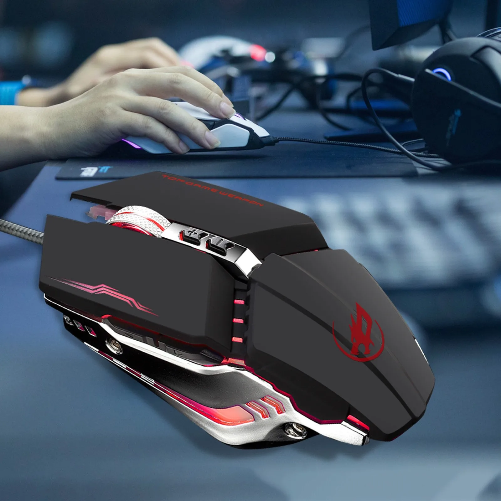 Wired Mouse 7 Colors Gaming USB Mute Mouse 7 Buttons 3200DPI Mouse Profession Gaming Photoelectric Mice For Computer PC Laptop
Wired Mouse 7 Colors Gaming USB Mute Mouse 7 Buttons 3200DPI Mouse Profession Gaming Photoelectric Mice For Computer PC Laptop