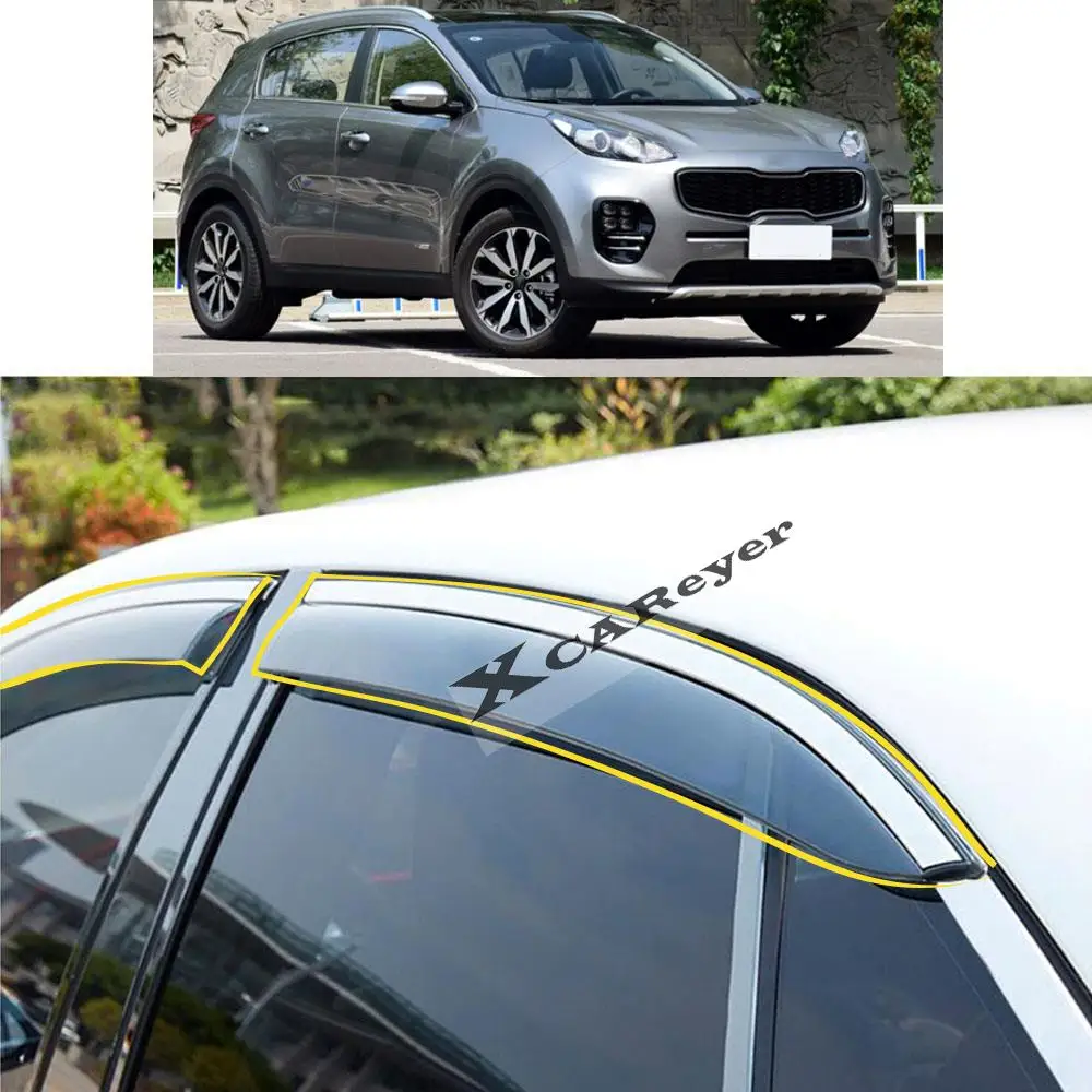 Стикер для кузова автомобиля KIA Sportage KX5 2016 2017 2018 2019 2020, пластиковое стекло, ветрозащитный козырек, защита от дождя/Солнца
Стикер для кузова автомобиля KIA Sportage KX5 2016 2017 2018 2019 2020, пластиковое стекло, ветрозащитный козырек, защита от дождя/Солнца