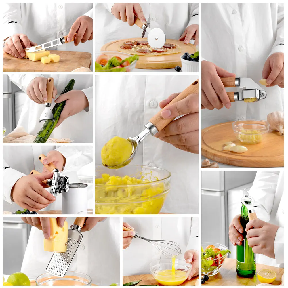9pcs Household Professional Whisk Baking Can Opener Cooking Tools Stainless Steel Practical Utensils Kitchen Gadget Set
9pcs Household Professional Whisk Baking Can Opener Cooking Tools Stainless Steel Practical Utensils Kitchen Gadget Set