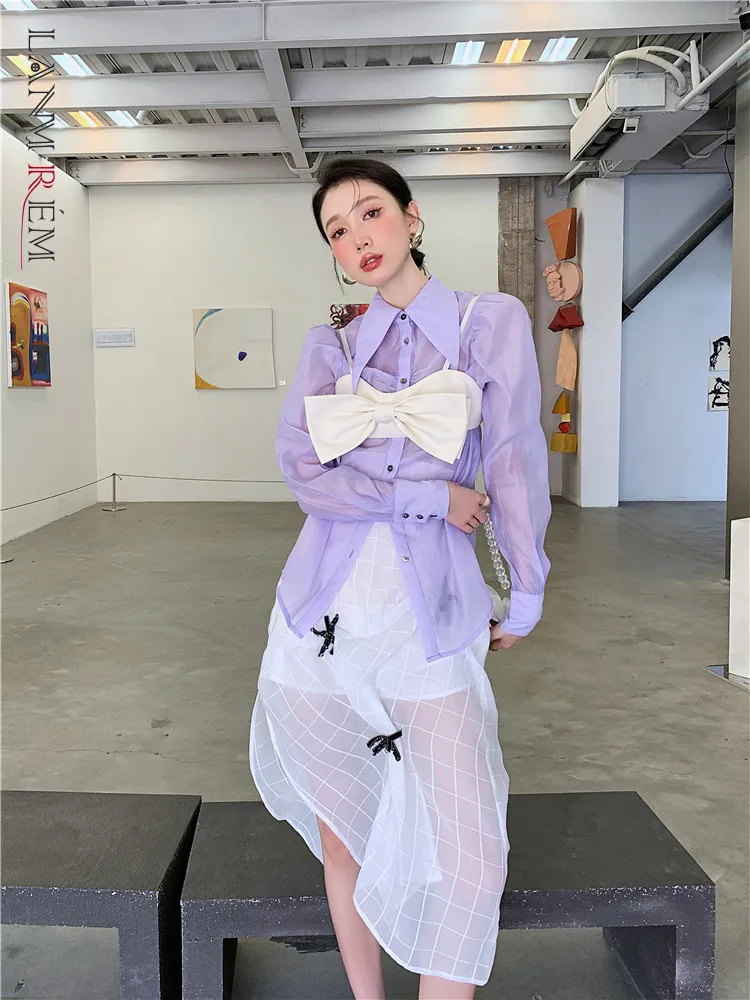LANMREM 2022 New Purple Long Sleeve Polo Neck Single Breasted Shirts 2022 Summer All-match Fashionable Casual Top 2T1200
LANMREM 2022 New Purple Long Sleeve Polo Neck Single Breasted Shirts 2022 Summer All-match Fashionable Casual Top 2T1200