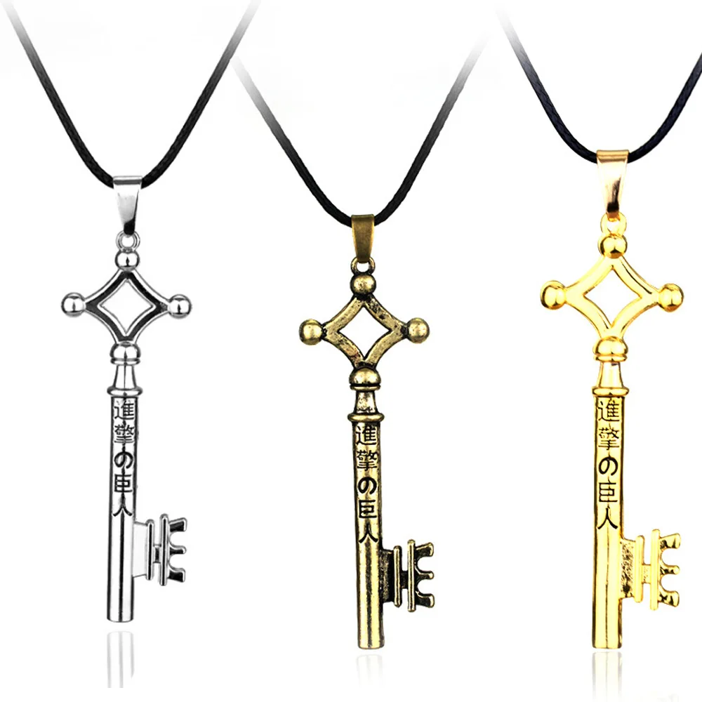 Attack on Titan Necklace Eren Key Shingeki No Kyojin Pendant Fashion Vintage Retro Anime Jewelry for Men Cosplay Wholesale
Attack on Titan Necklace Eren Key Shingeki No Kyojin Pendant Fashion Vintage Retro Anime Jewelry for Men Cosplay Wholesale