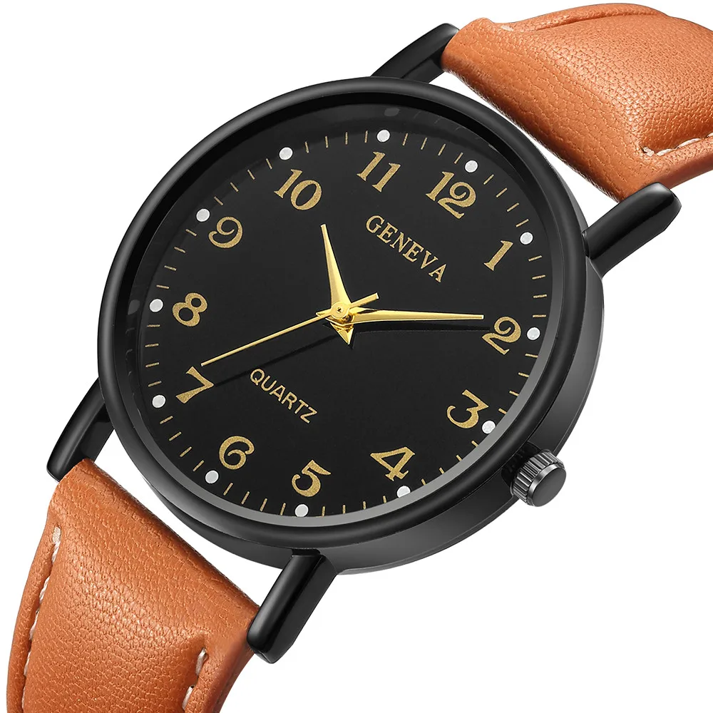 Fashion Women Quartz Casual Watch Sport Stainless Steel Case Leather Band Quartz Analog Wrist Watch Men Quartz Watches E
Fashion Women Quartz Casual Watch Sport Stainless Steel Case Leather Band Quartz Analog Wrist Watch Men Quartz Watches E