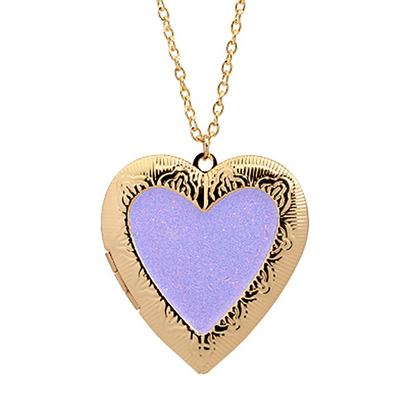 1 PC Copper Picture Photo Frame Locket Necklace KC Gold Color Purple Heart Can Open 40cm(15 6/8") long
1 PC Copper Picture Photo Frame Locket Necklace KC Gold Color Purple Heart Can Open 40cm(15 6/8") long