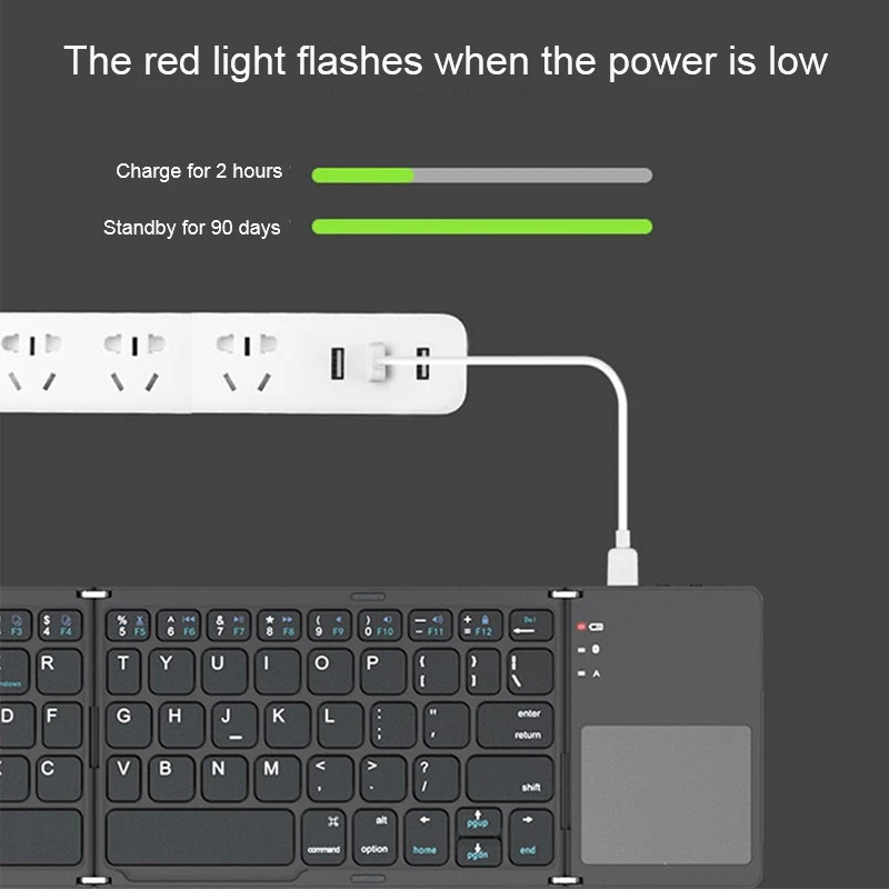 Folding Bluetooth Keyboard Foldable Wireless Keypad With Touchpad Mini easy to ca for ios Windows Android Tablet ipad Phone 
Folding Bluetooth Keyboard Foldable Wireless Keypad With Touchpad Mini easy to ca for ios Windows Android Tablet ipad Phone
