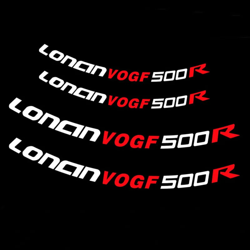 

For Loncin VOGE 300R 500R 300RR 300AC Motorcycle Reflective wheel sticker Rim Logo stickers Tire Decoration Protection Decals